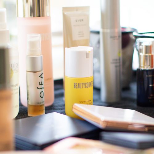 Whole Life Beauty is proud to offer personalized advice from our expert makeup artist, KK Shoaf, on what beauty products are safe for your home and the planet, like the home beauty products shown here.